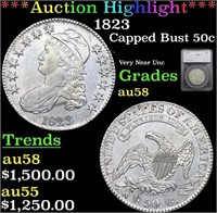 ***Auction Highlight*** 1823 Capped Bust Half Doll