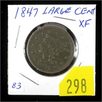 1847 U.S. large cent