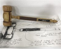 Grand Knight multi-wood gavel