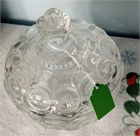 Vintage clear glass candy dish