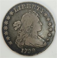 1799 HERALDIC EAGLE SILVER DOLLAR