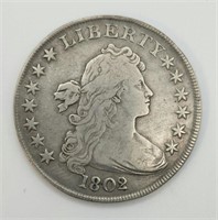 1802/1 HERALDIC EAGLE SILVER DOLLAR