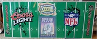 Coors Light Super Bowl 38 Plastic Wall Banner