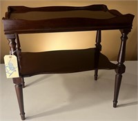 Two Tier Mahogany End Table
