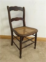 CANE SEATED ACCENT CHAIR