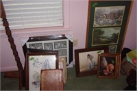 Large lot of misc picture frames
