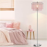 Luvkczc Crystal Floor Lamp, Modern Standing Lamps