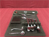 53 Pcs. Ekco Stainless Flatware Set: 8 Dinner