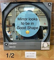 Framed Round Mirror (see 2nd photo)