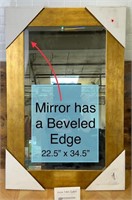 Beveled Edge Framed Accent Mirror