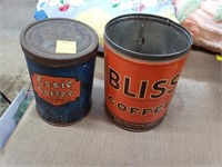 2 Coffee Cans - Bliss and Essie