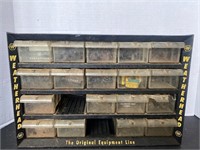 Vintage metal weatherhead storage box