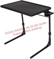 Table Mate II TV Tray Table - Folding-black