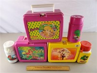 3ct Vintage Lunch Boxes Barbie, Mermaid, Piggy