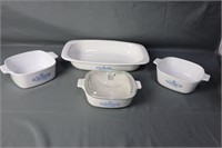 Corning Ware Blue Cornflower Casserole Dishes