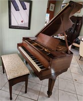 T -  1920'S JEWETT BABY GRAND PIANO W/ BENCH(L152)