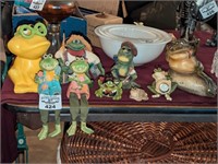 Collection of Frog statues