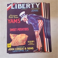 Lot of Liberty Yams & Sweet Potatoes Posters