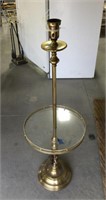 Metal/glass lamp stand 50in tall-no shade