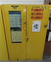 Justright Flammable Liquid Storage Cabinet w/Conte
