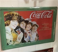Commemorative Coca-Cola Metal Sign