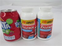 2 boites de comprimés Tylenol