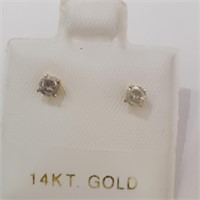 $500 14K Diamond(0.18ct) Earrings