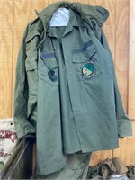 Air Force coat and shirt