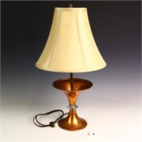 Vintage copper Lamp 25 inches tall