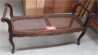 Cane Seated Bench