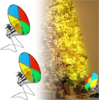 Soaoo 2 Pack Christmas Tree Color Wheel