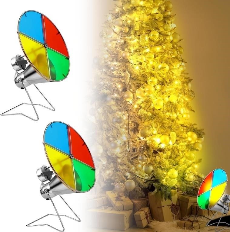 Soaoo 2 Pack Christmas Tree Color Wheel