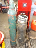 1 oxygen tank & acetylene tank (both empty)