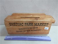 SHEDIAC PARK MARKET SUGGESTION BOX