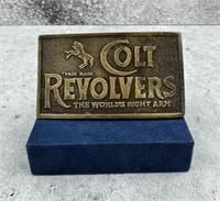 Colt Revolvers Brass Belt Buckle USA Made