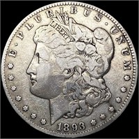 1893-CC Morgan Silver Dollar LIGHTLY CIRCULATED