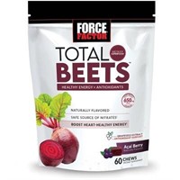 Force Factor Beets Chews Acai Berry 2 pack of 60ct