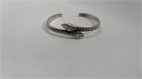 Mexico .925 Silver Snake Cuff Bracelet