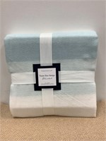 $75 Charter club striped blanket/queen size