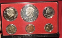 1973-S U.S. Proof Set   Six Coins