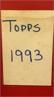 1993 Topps baseball cards in binder