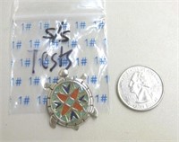 Tested & Stamped .925 Turtle Brooch