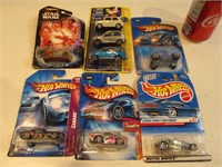 8 voitures de collection dont 1 Hot Wheels first