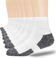 Medium - FLSHMCEN Men's Athletic Ankle Socks 8-Pai