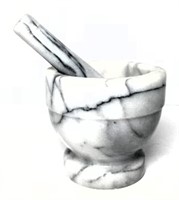 Marble Mortar & Pestle