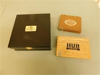 Crown Royal Box / 2 Cigar Boxes