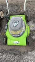 Green works electric push mower