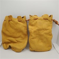 Ll Bean leather drawstring bags  - WD