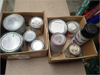 (2) Boxes w/ Paints, Statins, Spray Paint -
