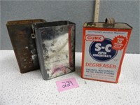 (3) Gunk SC Degreaser and No Name Tins